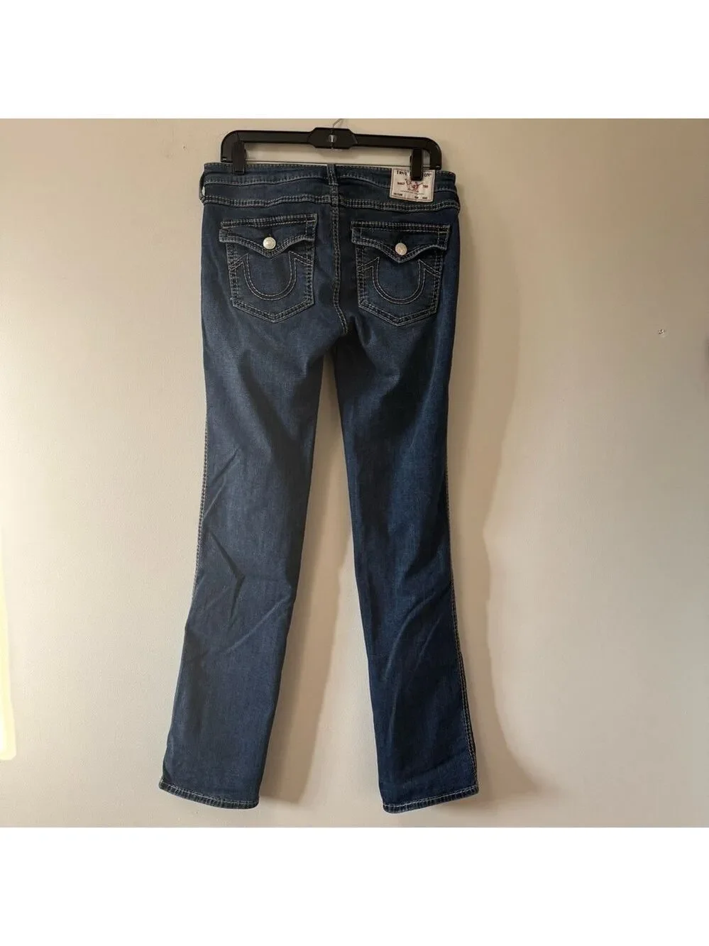 True Religion Billie Mid Rise Women's Straight Leg Jeans SZ 31 - Picture 3 of 12
